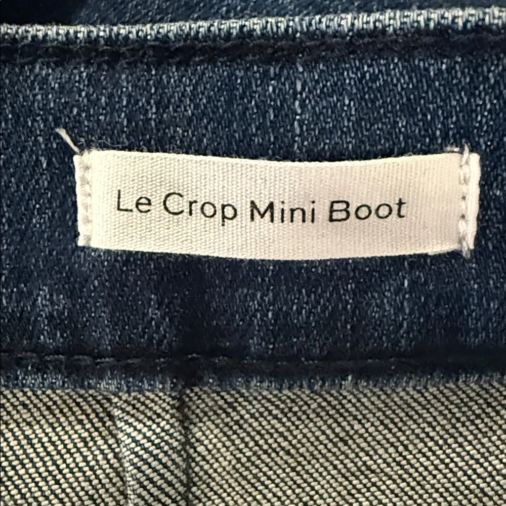 Frame Le Crop Mini Crop Mini Boot  Denim Jeans - Picture 11 of 12